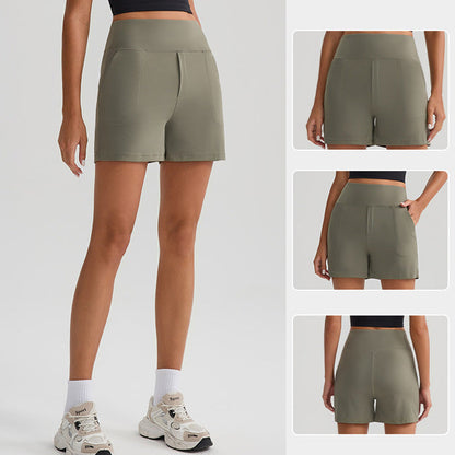 🎉Tijdelijke Korting! 🏋️‍♀️✨Sport- & Casual Short voor Dames | Elastisch & Ademend | Handige Zijzakken | Minimalistisch Design🌈🌬️
