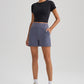 🎉Tijdelijke Korting! 🏋️‍♀️✨Sport- & Casual Short voor Dames | Elastisch & Ademend | Handige Zijzakken | Minimalistisch Design🌈🌬️