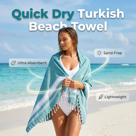 🎉Tijdelijke Korting! 🏖️✨Multifunctionele Strandhanddoek – Sarong, Picknickdeken & Plaid in één | Hoogwaardige Mix | Chique Design🌈