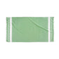 Quick-Dry Striped Turkish Beach Towel with Tassels
