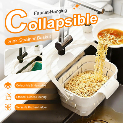 ⏳ FLASH SALE! ✨ Gootsteen Filtermand | Voorkomt Verstopping 🚫 | Opvouwbaar & Ophangbaar | Fruit Wassen/Pasta Afgieten | HALF PRICE 🎉