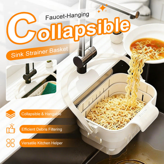 ⏳ FLASH SALE! ✨ Gootsteen Filtermand | Voorkomt Verstopping 🚫 | Opvouwbaar & Ophangbaar | Fruit Wassen/Pasta Afgieten | HALF PRICE 🎉