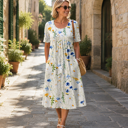 ⏳ FLASH SALE! ✨ Zomerse Bloemenjurk | Licht & Ademend 🌸 | Veelzijdig Casual | HALF PRICE 🎉
