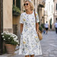 ⏳ FLASH SALE! ✨ Zomerse Bloemenjurk | Licht & Ademend 🌸 | Veelzijdig Casual | HALF PRICE 🎉