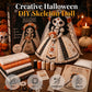 💥【LIMITED TIME 50% OFF】🔥 Spooky Craft Skeletbruid DIY Set | Inclusief Stof/Kant/Vulling | Rijke Details | Woondecoratie