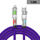 💥【LIMITED TIME 50% OFF】🔥 4-in-1 LED Oplaadkabel | Meerdere Connectoren | Superchip Snel Laden | Dynamisch Lichteffect | Zinklegering + Siliconen | Paars/Grijs
