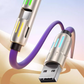 💥【LIMITED TIME 50% OFF】🔥 4-in-1 LED Oplaadkabel | Meerdere Connectoren | Superchip Snel Laden | Dynamisch Lichteffect | Zinklegering + Siliconen | Paars/Grijs