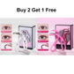 💥【LIMITED TIME 50% OFF】🔥 Wide-Angle Frameless Wimperkruller | Open Ontwerp Past Alle Oogvormen | Siliconen Kussentje Beschadigt Niet | Wit/Roze | Incl. Reserve Kussentje