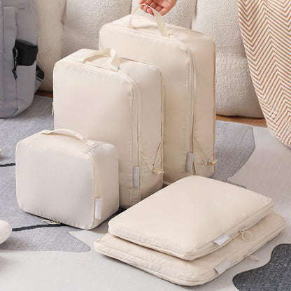 💥【LIMITED TIME 50% OFF】🔥 Compressie Inpakblokjes 6-delig | 40% Meer Ruimte | Kreuk- & Stofbestendig | Georganiseerd Inpakken | Beige/Grijs/Roze/Blauw