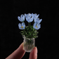 ⏳ FLASH SALE! ✨ Mini Glasboeket | Elegant Cadeau 🎀 | Hoogte ca. 6cm | HALF PRICE 🎉