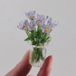 ⏳ FLASH SALE! ✨ Mini Glasboeket | Elegant Cadeau 🎀 | Hoogte ca. 6cm | HALF PRICE 🎉