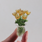 ⏳ FLASH SALE! ✨ Mini Glasboeket | Elegant Cadeau 🎀 | Hoogte ca. 6cm | HALF PRICE 🎉