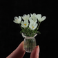 ⏳ FLASH SALE! ✨ Mini Glasboeket | Elegant Cadeau 🎀 | Hoogte ca. 6cm | HALF PRICE 🎉