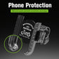 💥【LIMITED TIME 50% OFF】🔥 Motor Telefoonhouder | Vierhoekenvergrendeling Trillingsbestendig | 360° Rotatie | Siliconen Schokdemping | Gereedschapsloze Montage | Incl. Parapluhouder