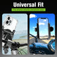 💥【LIMITED TIME 50% OFF】🔥 Motor Telefoonhouder | Vierhoekenvergrendeling Trillingsbestendig | 360° Rotatie | Siliconen Schokdemping | Gereedschapsloze Montage | Incl. Parapluhouder