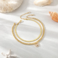 💥【LIMITED TIME 50% OFF】🔥 Enkelbandje met Letterhanger | Set van 2 Stapelbaar | Water- & Verkleuringsbestendig | Hypoallergeen | 26 Letters Beschikbaar | Perfect Cadeau