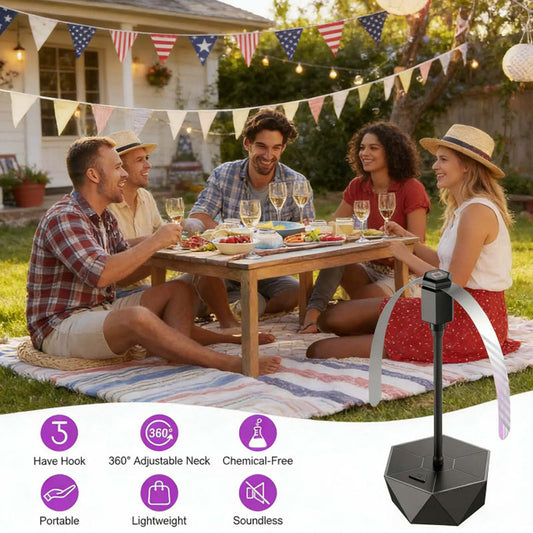 ⏳ FLASH SALE! ✨ Buiten Tafel Muggenafweer Wonder | Stille Rotatie 🌀 | Chemievrij | HALF PRICE 🎉