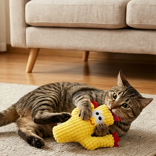 💥【LIMITED TIME 50% OFF】🔥 Natuurlijk Kattenkruid Speeltje | Kort Pluche Bijtbestendig | Vijf Schattige Ontwerpen | Reinigt Tanden | Stressverlichtend & Meubelbeschermend