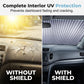 💥【LIMITED TIME 50% OFF】🔥 Uitklapbare Voorruit Zonnescherm | Op Maat Knippen voor Perfecte Pasvorm | Dubbel Vacuümsysteem | Aluminiumfolie Reflectie | Universeel voor Alle Voertuigen