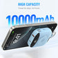 💥【LIMITED TIME 50% OFF】🔥 10000mAh Magneet Snellaad Powerbank | 22.5W Output | 5 Apparaten Tegelijk | Ingebouwde iOS & USB-C Kabels | Sleutelhanger Ontwerp | Zwart/Paars/Roze/Blauw