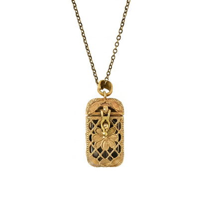 💥【LIMITED TIME 50% OFF】🔥 Vintage Tarot Medaillon Ketting | Bevat 22 Mini Rider-Waite Kaarten | Antiek Brons Filigraan | Draagbare Spiritualiteit | Uniek Cadeau
