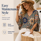 💥【LIMITED TIME 50% OFF】🔥 Mandala Print Batwing Mouwen Top | Digitale Druk Vervaagt Niet | Relaxte & Ademende Pasvorm | Kreukvrij & Strijkvrij | Meerdere Kleuren S-2XL