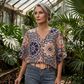 💥【LIMITED TIME 50% OFF】🔥 Mandala Print Batwing Mouwen Top | Digitale Druk Vervaagt Niet | Relaxte & Ademende Pasvorm | Kreukvrij & Strijkvrij | Meerdere Kleuren S-2XL