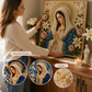 💥【LIMITED TIME 50% OFF】🔥 Christelijke Diamond Art DIY Hanger | Rozenkrans/Heilige Duif/Gouden Genade/Lelie Maria | HD Canvas + Parels | Stressverlagend Knutselen | Geloofscadeau