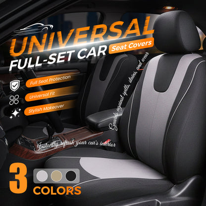 💥【LIMITED TIME 50% OFF】🔥 Universele Autostoelhoezen | Verbergt Oude/Scheuren Stoffen | Ademend Polyester | Waterafstotend & Bestand tegen Dierenharen | Elastisch Passend voor Sedan/SUV/Pick-up | 3 Kleuren (Grijs/Beige/Zwart)