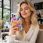 💥【LIMITED TIME 50% OFF】🔥 Regenboog Gradient Hardcase Telefoonhoesje | Streetstyle Look | Schokbestendig & Valbestendig | Grote Camera-uitsparing | 4 Kleuren (Wit/Zwart/PaaS/Roze) | Slank Profiel