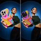💥【LIMITED TIME 50% OFF】🔥 Regenboog Gradient Hardcase Telefoonhoesje | Streetstyle Look | Schokbestendig & Valbestendig | Grote Camera-uitsparing | 4 Kleuren (Wit/Zwart/PaaS/Roze) | Slank Profiel