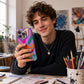 💥【LIMITED TIME 50% OFF】🔥 Regenboog Gradient Hardcase Telefoonhoesje | Streetstyle Look | Schokbestendig & Valbestendig | Grote Camera-uitsparing | 4 Kleuren (Wit/Zwart/PaaS/Roze) | Slank Profiel