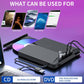 💥【LIMITED TIME 50% OFF】🔥 7-in-1 Externe DVD-Schrijver | USB 3.0 + Type-C Dubbele Interface | 4 USB Poorten + SD/TF Kaartlezer | Plug-and-Play, Geen Drivers | Geïntegreerde Kabelopslag | Leest & Brandt DVD/CD