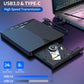 💥【LIMITED TIME 50% OFF】🔥 7-in-1 Externe DVD-Schrijver | USB 3.0 + Type-C Dubbele Interface | 4 USB Poorten + SD/TF Kaartlezer | Plug-and-Play, Geen Drivers | Geïntegreerde Kabelopslag | Leest & Brandt DVD/CD