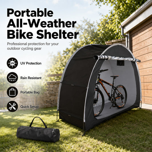 💥【LIMITED TIME 50% OFF】🔥 Outdoor Fietsenstallingstent | UV-bestendig/Waterdicht/Stofdicht | Oxford Stof + Zilvercoating | Snel Opzetbare Glasvezelstangen | 3 Maten (Medium/Large #1/Large #2) | Inclusief Opbergtas | Geschikt voor Tuin/Balkon/Garage
