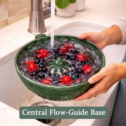 ⏳ FLASH SALE! ✨ Giet Water, De Werveling Wast Je Fruit Automatisch 🌀 | Na Het Wassen Direct Op Tafel, Geen Omwisselen Nodig 🍇➡️🍽️ | Nooit Meer Beschadigd Fruit 😭❌ | HALF PRICE 🎉🔥