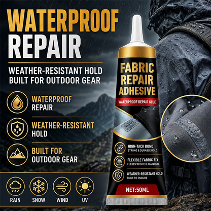 💥【50% OFF】🔥 Ultrasterke Stoflijm | Permanente Reparatie | Flexibel na Uitharding | Waterdicht & Wasbestendig | Precisiesproeikop | 30ml/50ml | Voor Outdoor & Thuis 🧵