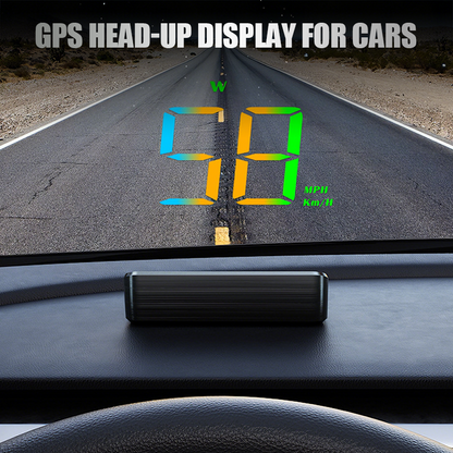 💥【50% OFF】🔥 HUD Head-Up Display GPS Snelheidsmeter | Projecteert Snelheid op Voorruit | GPS Precisie | Helder Dag & Nacht | USB Plug-and-Play | Universeel voor Auto/Vrachtwagen/Motor 🚗