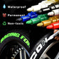 💥【50% OFF】🔥 12 Kleuren Bandenmarkers | Water- & Weerbestendig | Sneldrogend, Geen Vlekken | Voor Banden/Metaal/Kunststof/Hout/Glas/Papier | 2,8mm Punt | Voor Auto/Motor/Fiets 🚗