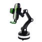 💥【50% OFF】🔥 Autotelefoonhouder met Zuignap | 85mm Sterke Zuigkracht | 360° Draaibaar + Telescopische Arm + Kogelgewricht | Universele Clip 60-110mm | Hoogdicht Silicone, Krasvrij | Zwart/Groen | Voor 4.7-6.8 inch Telefoons | Gereedschapsloze Installatie 🚗