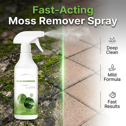 💥【50% OFF】🔥 Mos- & Algverwijderaar Spray | Snelwerkende Formule | Mild & Veilig voor Hout/Beton/Steen | 3 Stappen: Sprayen-Borstelen-Spoelen | Langdurige Bescherming | 120ml Concentraat | Voor Terras/Oprit/Tuin 🌿