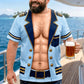 💥【50% OFF】🔥 3D Realistische Spierprint T-shirt | Grappige Partylook | Lichtgewicht Ademend Polyester | Relaxte Pasvorm | Machinewasbaar | Meerdere Shirtkleuren (Navy/Wit/Hemelsblauw) + Spierkleuren (Licht/Gebruind/Donker) | Maat S-6XL 💪🎉