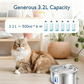 💥【50% OFF】🔥 RVS Drinkfontein voor Huisdieren | 3 Waterstromen (Waterval/Borrelend/Straal) | Roestvrij & Hygiënisch | 4-laags Filtersysteem | Ultrastille Pomp <30dB | 3,2L Grote Capaciteit | Volledig Demontabel & Vaatwasbestendig | Voor Katten & Honden 🐾