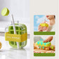 💥【50% OFF】🔥 Push-Up IJsblokjesvorm | Druk & Pop, Perfecte IJsblokjes | Food-grade PP+Silicone, BPA-vrij | Valbestendig & Vorstbestendig | Stapelbaar, Ruimtebesparend | Klein 16,3cm / Groot 21,7cm | Wit/Groen | Direct Rietje Erbij Voor IJskoude Drank 🧊