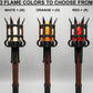💥【50% OFF】🔥 Middeleeuwse Fakkel Wandlamp | Realistische Vlamsimulatie | 3 Kleuren (Oranje/Geel/Rood) | Stoffen Kap, Zacht Licht | Geen Rook of Vonken | Veilig Voor Kinderen/Huisdieren | Creëer Kasteelsfeer Thuis 🏰