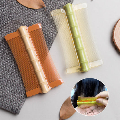 ⏳ FLASH SALE! ⏳1 kopen, 1 gratis✨ Dubbele Fijne Tanden, Geen Luis/Neet Ontsnapt | Kamt & Exfolieert, Roos Weg | Voor Volwassenen/Kinderen/Huisdieren | Bamboe Design, PP Materiaal | HALF PRICE 🎉