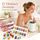 ⏳ Flitsaanbieding! ✨ 12 geuren voor elke stemming – ontspanning, energie, frisheid. Wateroplosbaar, verstopt je diffuser niet. Kies met of zonder verstuiver 🎉