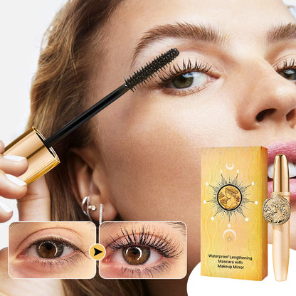 💥 Met 50% korting! 🔥 Waterdichte verlengende mascara met make-upspiegel – water/zweetbestendig, vlekkenvrij, langdurig, krullend effect, 8 ml, 3 jaar houdbaar, 1 of 2 stuks 👁️