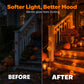 🎃💥 Met 50% korting! 🔥 Pompoenvormige lichtslinger – warm oranje, 10 LED's, stoffen kap, 1,5 m, batterijvoeding (2xAA, niet inbegrepen), lichtgewicht, makkelijk te stylen, perfect voor Halloween-decoratie 🎃