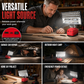 💥【50% OFF】🔥 Zware Werklamp ABS/Aluminium | Verstelbare Metalen Beugel (360°) | Flikkervrij, Constant Licht | Compatibel Met Accu's (USB/Type-C Opties) | 4 Maten (3/4/5/8 Inch) | 6 Kleurstellingen | Voor Garage/Werkplaats/Kamperen | Accu Niet Inbegrepen 🔦